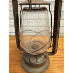 Vintage Metal Dietz Monarch Lantern Clear Glass Globe New York, USA