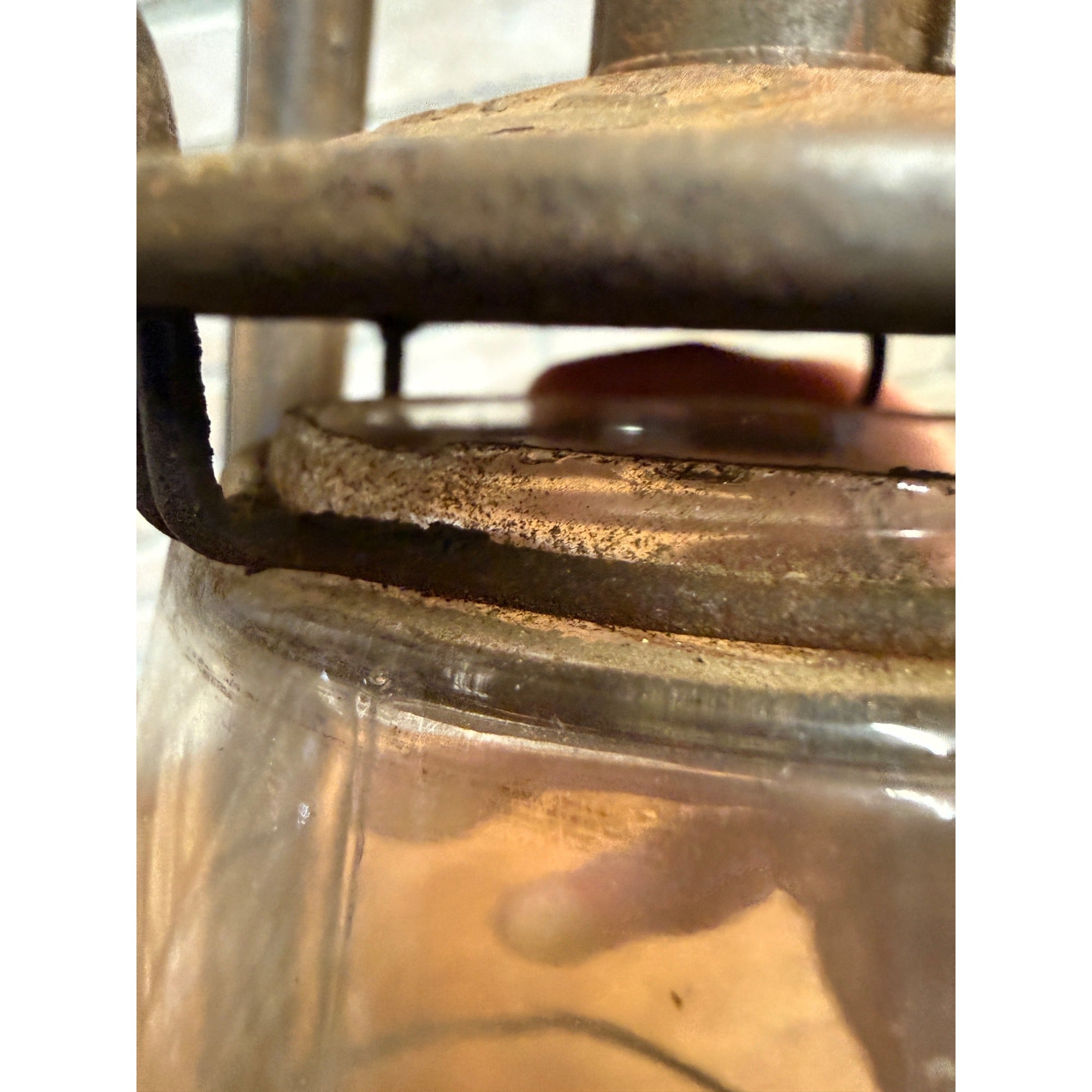 Vintage Metal Dietz Monarch Lantern Clear Glass Globe New York, USA
