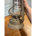 Vintage Metal Dietz Monarch Lantern Clear Glass Globe New York, USA