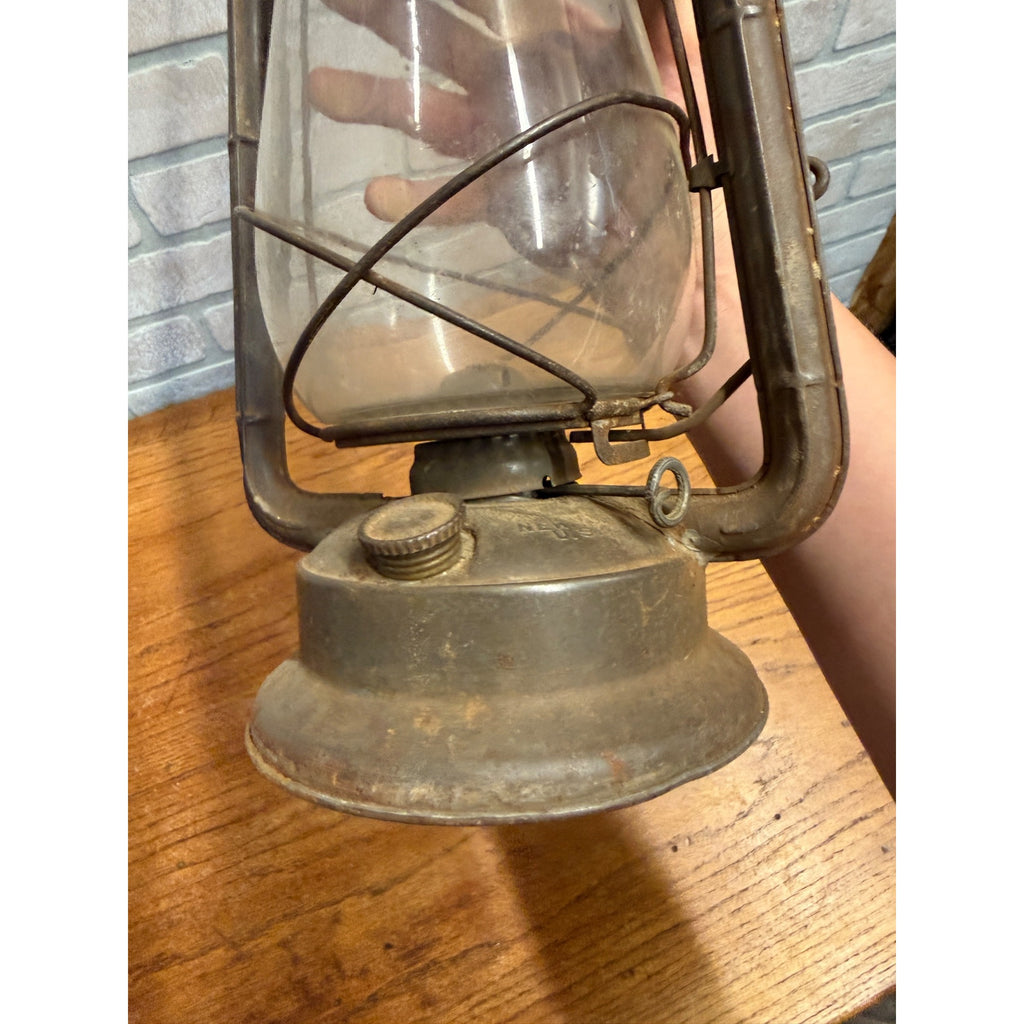 Vintage Metal Dietz Monarch Lantern Clear Glass Globe New York, USA