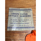 Vintage 1930s Halloween JOL Pumpkin Jack o'Lantern Paper Cutout Border C.A. Reed