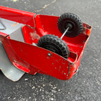 Vintage Marx Lumar Construction Gray & Red Dump Truck Pressed Steel Toy