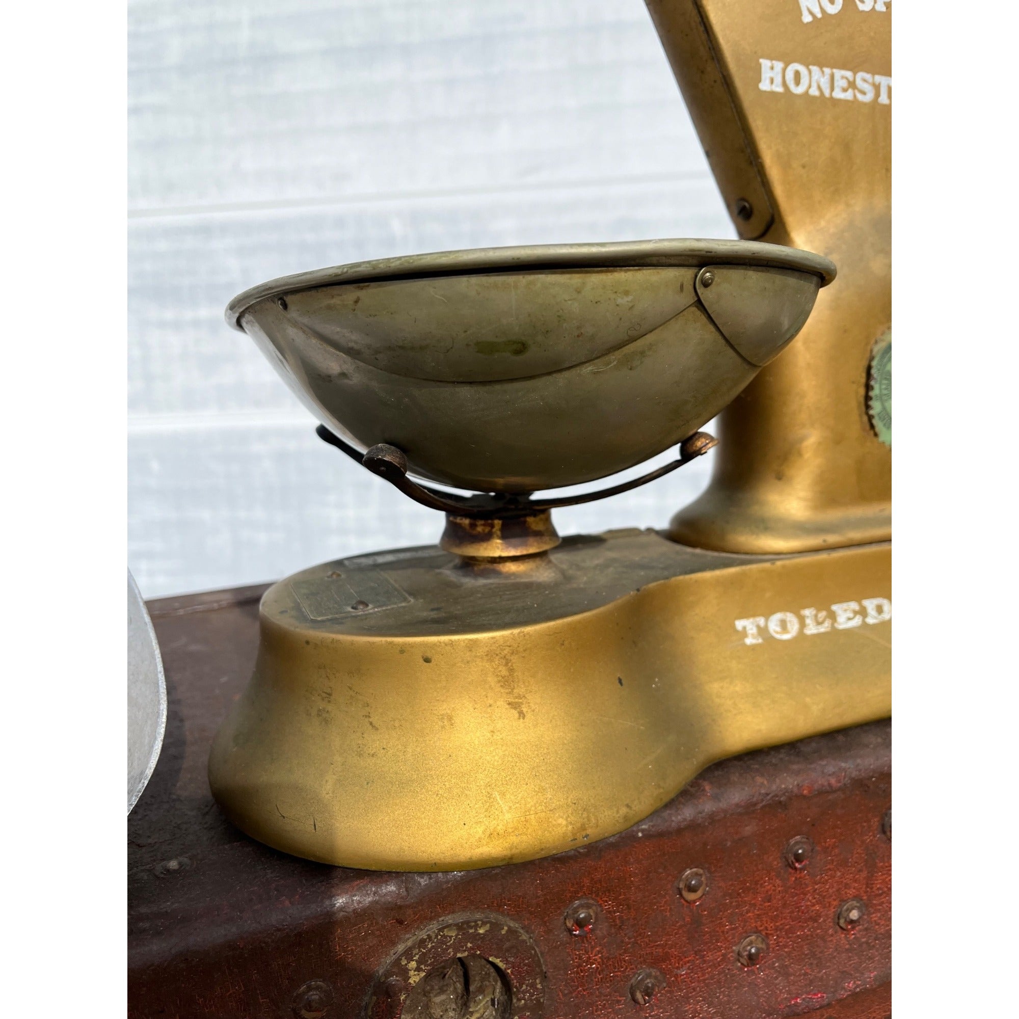 Antique Toldeo 3lb Candy Scale General Store Model 405AR w/ Scoop