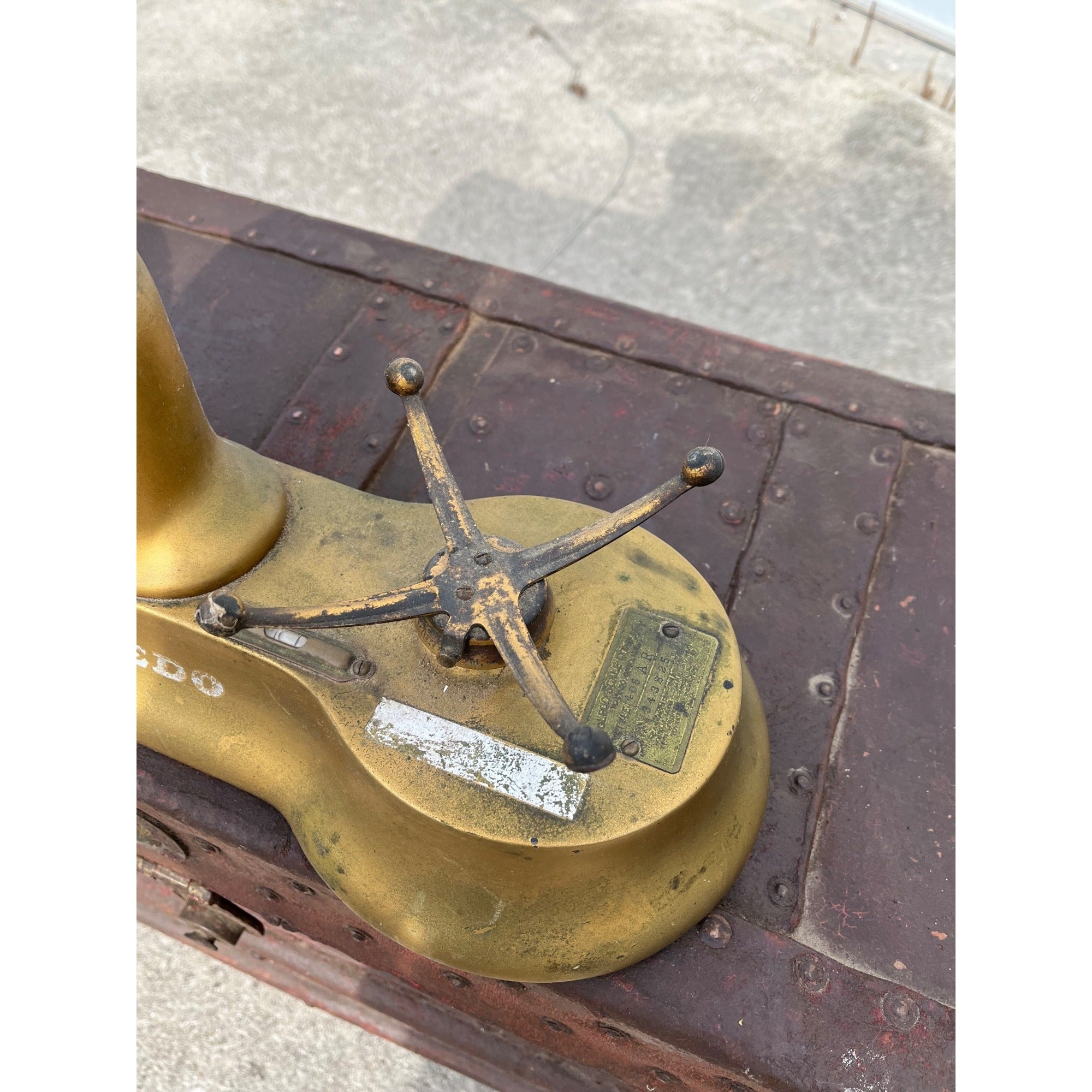 Antique Toldeo 3lb Candy Scale General Store Model 405AR w/ Scoop