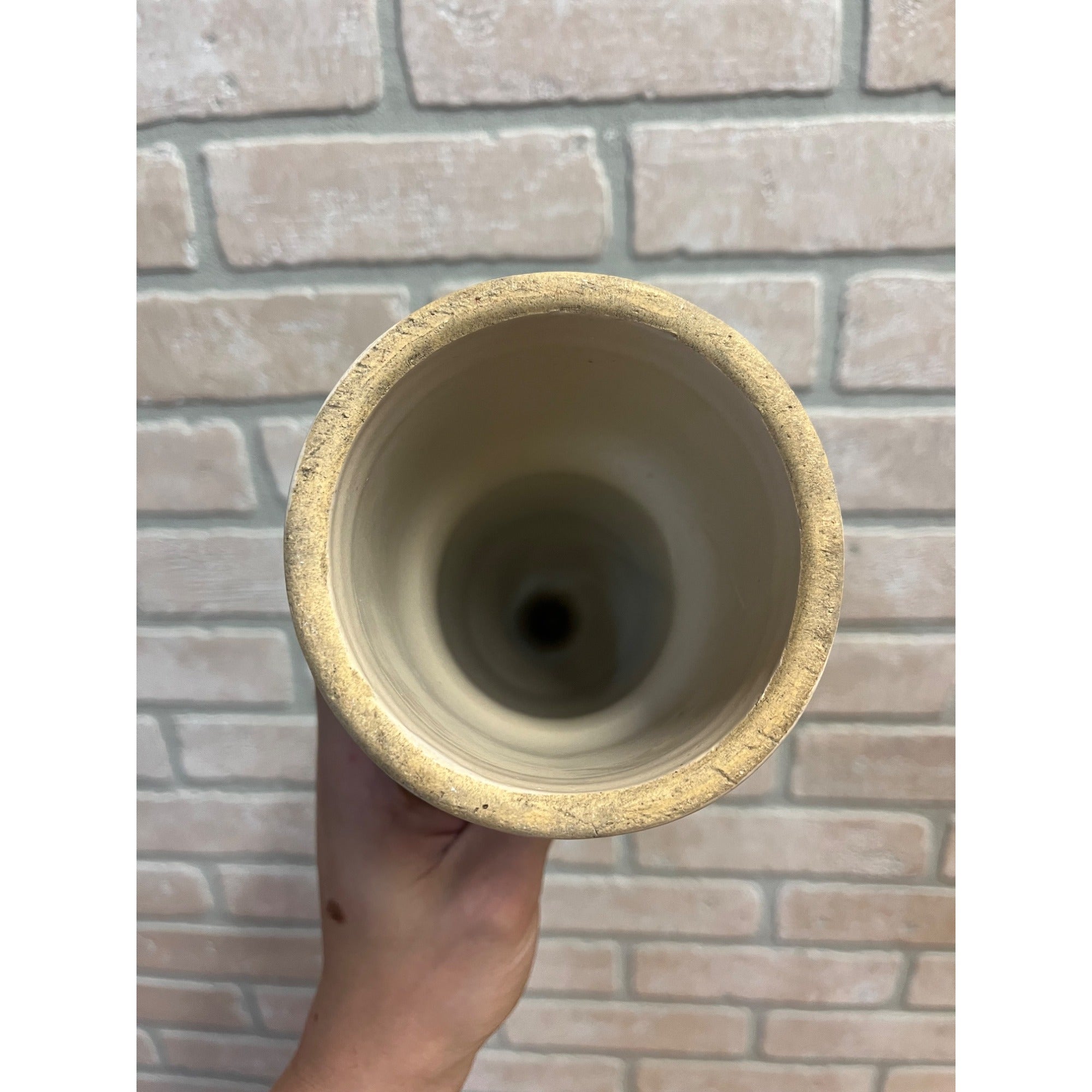 Antique Red Wing Union Stoneware Cemetery Flower Vase Funeral Espergne