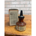 Scarce Post's American Orange Violet Drawing Ink 1930s Bottles W/ Box