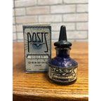 Scarce Post's American Orange Violet Drawing Ink 1930s Bottles W/ Box