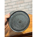 Antique Primitive Gray Enamel Graniteware Measure Grey Farmhouse Decor