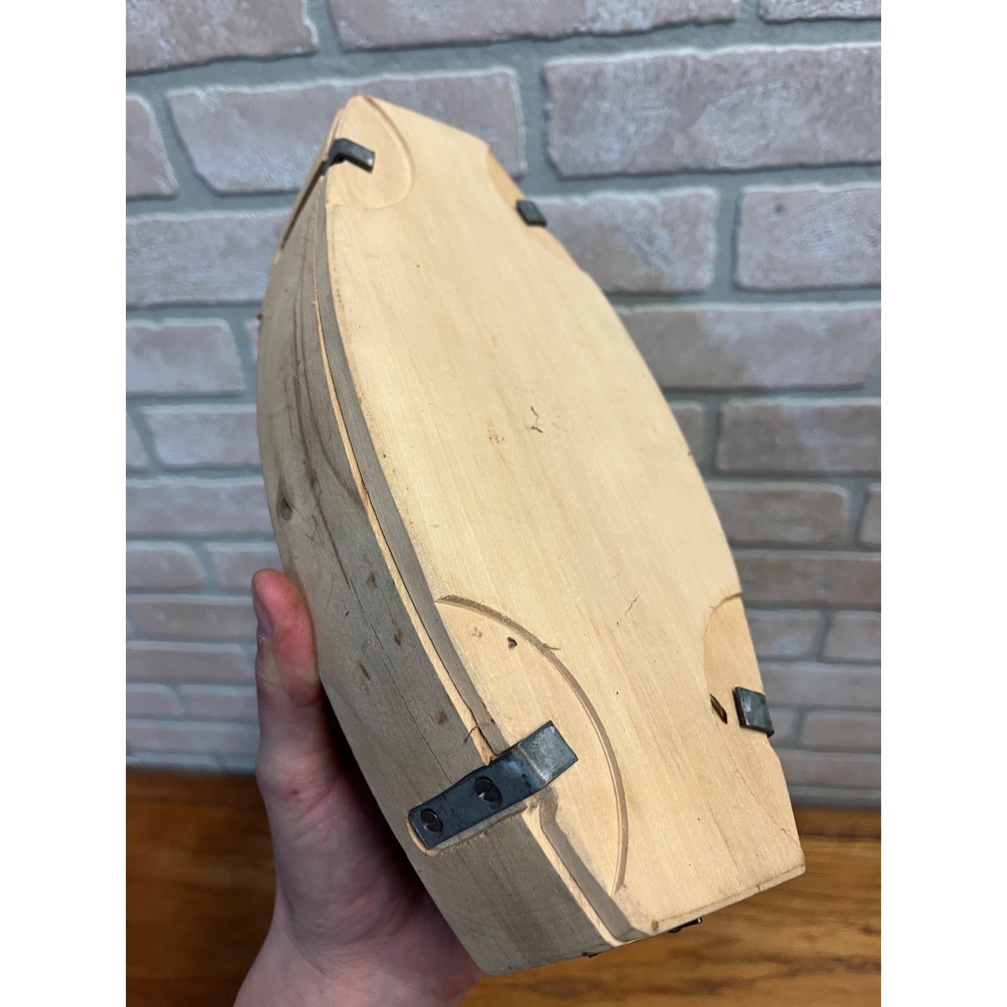 Vintage Wooden Cow Butter Mold Press 3-Part Farmhouse Butter press Dairy