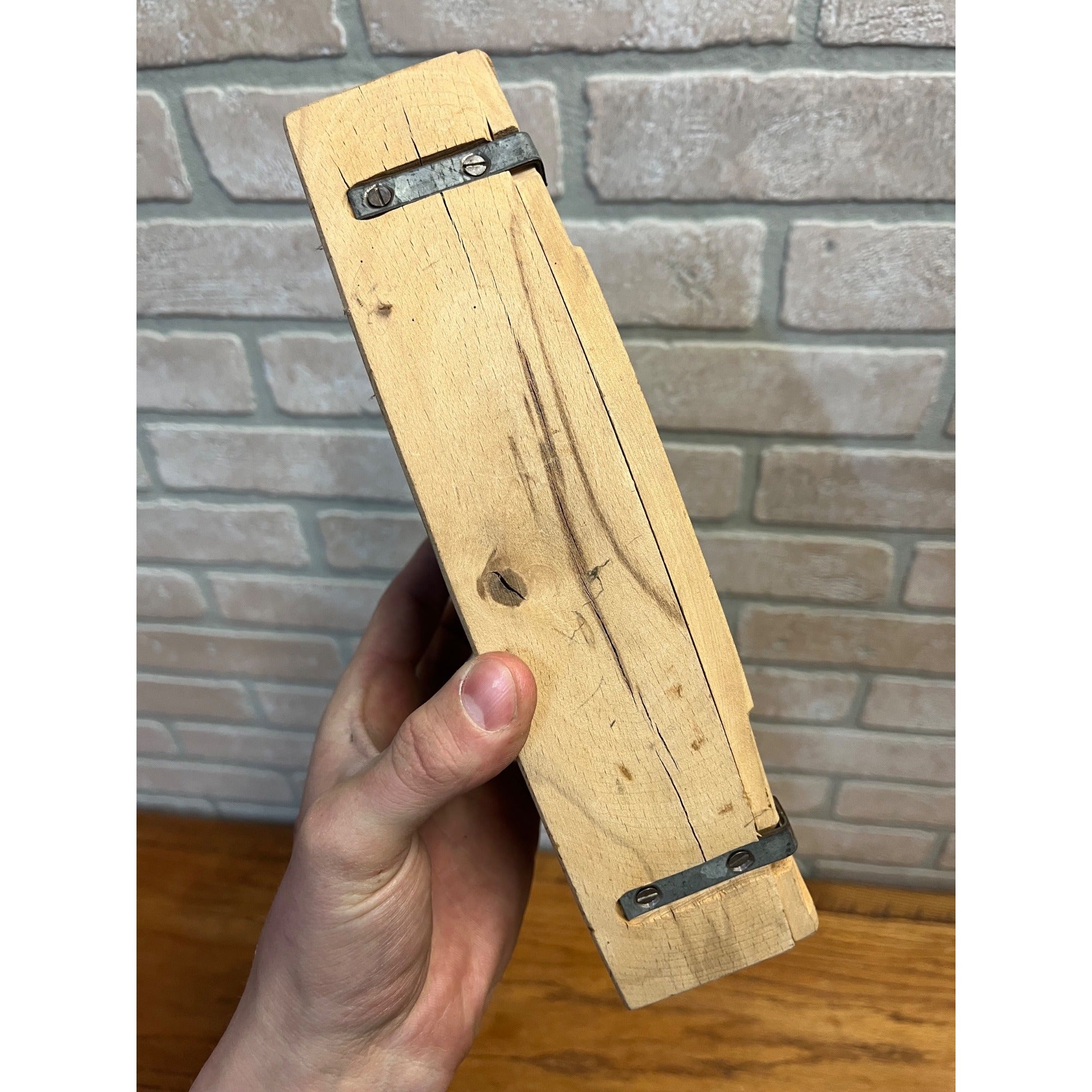 Vintage Wooden Cow Butter Mold Press 3-Part Farmhouse Butter press Dairy