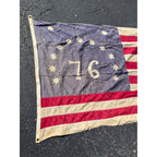 Vintage c1950s Bennington 1776 United States, American Flag 33” x 56” Patriotic