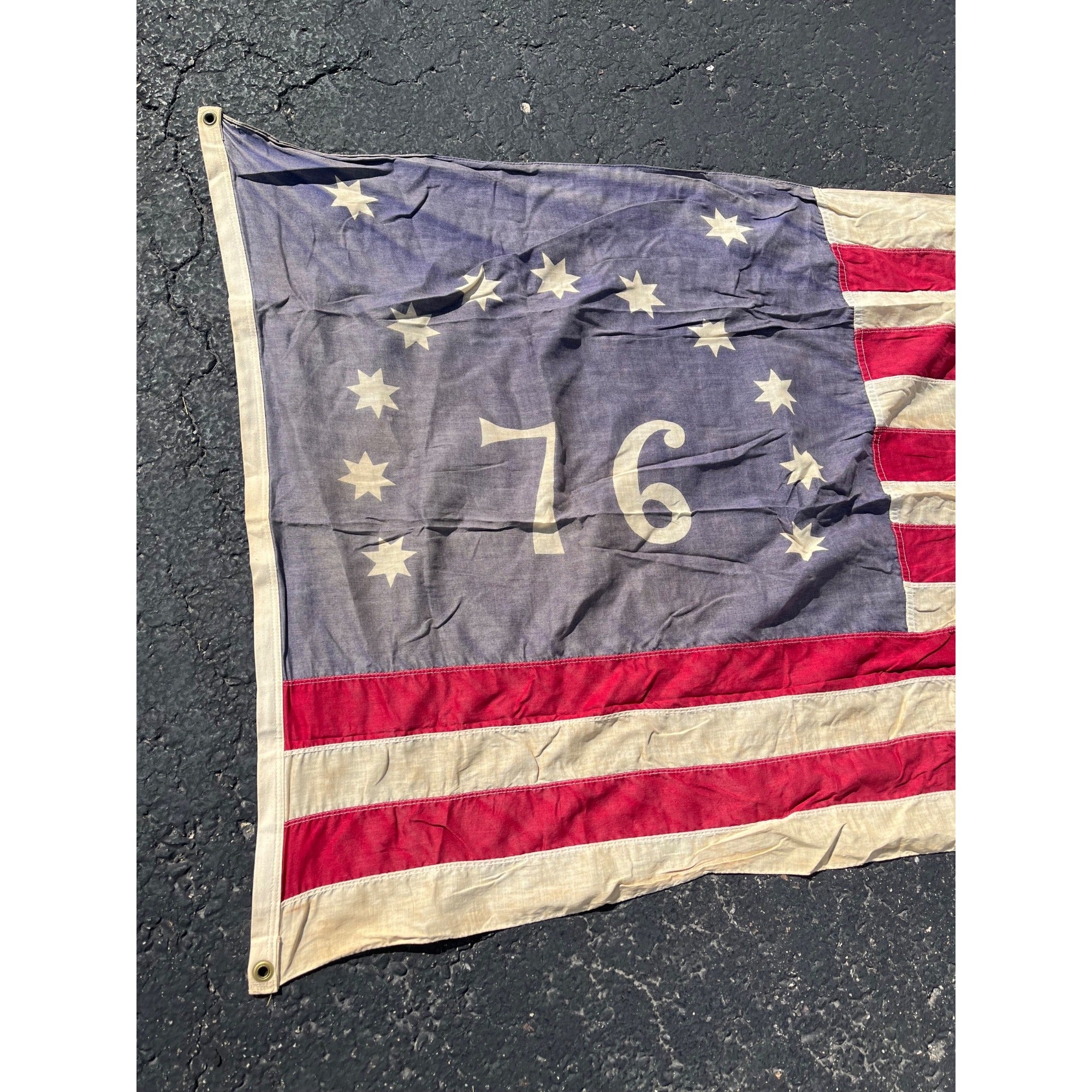 Vintage c1950s Bennington 1776 United States, American Flag 33” x 56” Patriotic