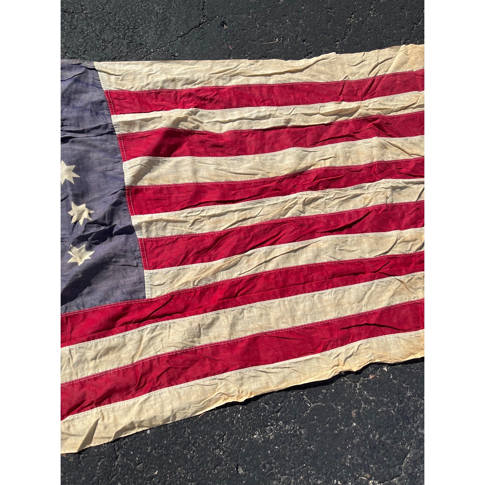 Vintage c1950s Bennington 1776 United States, American Flag 33” x 56” Patriotic