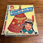 HOWDY DOODY 1950's SUMMERFALL WINTERSPRING EMBROIDERY KIT IN THE BOX VINTAGE