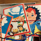 HOWDY DOODY 1950's SUMMERFALL WINTERSPRING EMBROIDERY KIT IN THE BOX VINTAGE