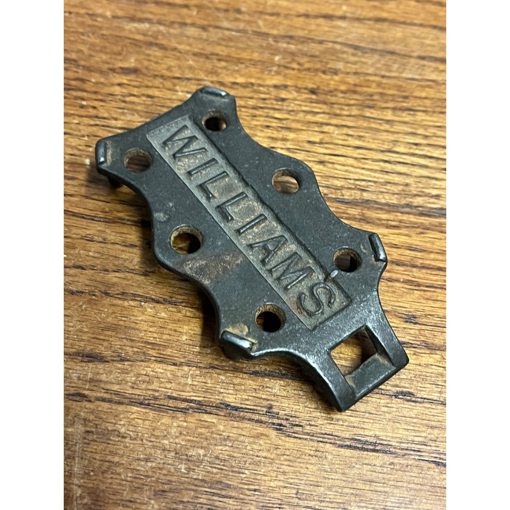 Antique 1800s Williams Cast Iron Trivet for Sad Iron 3.5 in Advertising