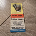 Vintage Protteau Liquors Janesville Wisconsin Advertising Matchbook