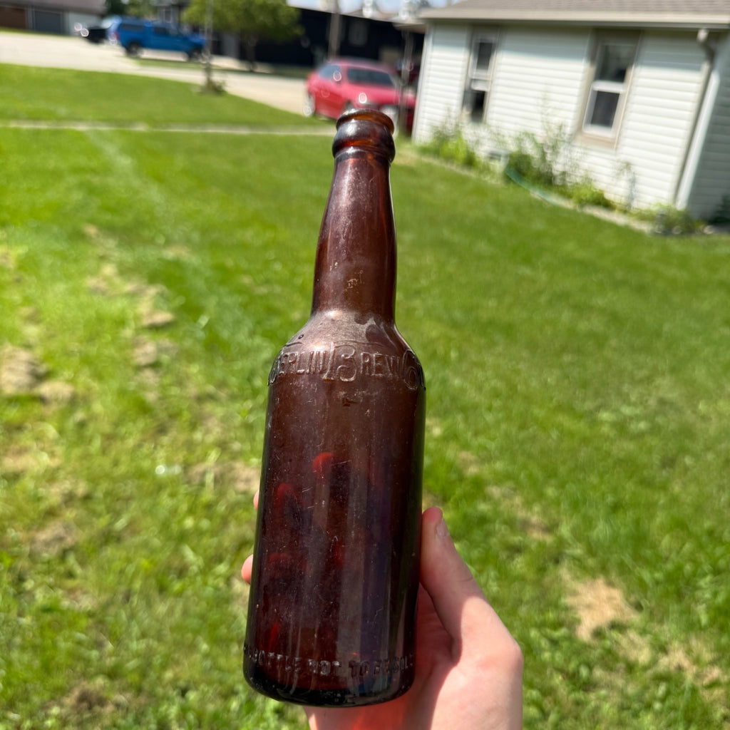 Vintage 12oz Berlin Brewing Co. Beer Bottle. Berlin, Wis. Embossed