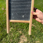 Vintage Zing King No. 703 Lingerie Washboard By National Washboard Co. Wood Laundry Tool