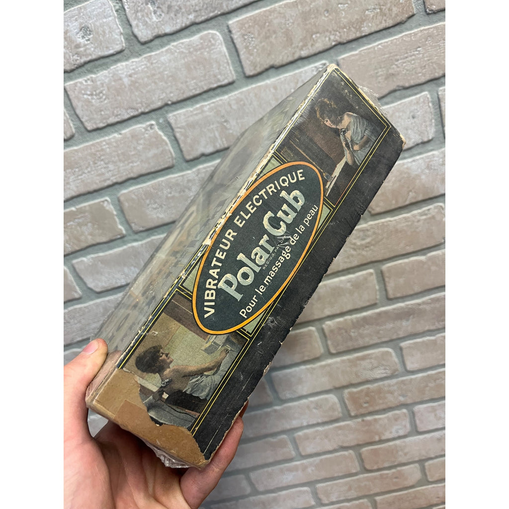 Vintage A.C. Gilbert 1920s Polar Cub Massager Electric - Box Graphics!