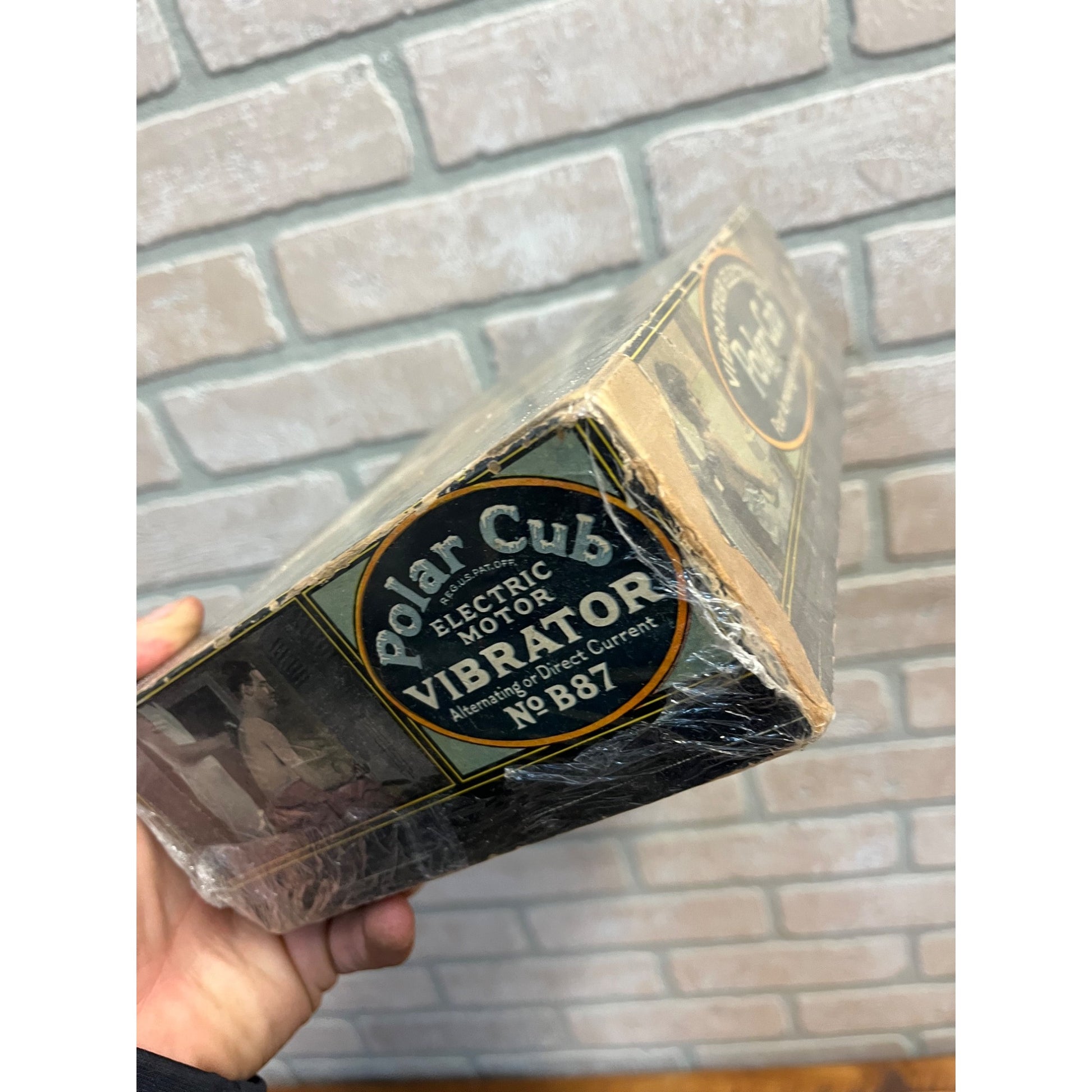 Vintage A.C. Gilbert 1920s Polar Cub Massager Electric - Box Graphics!