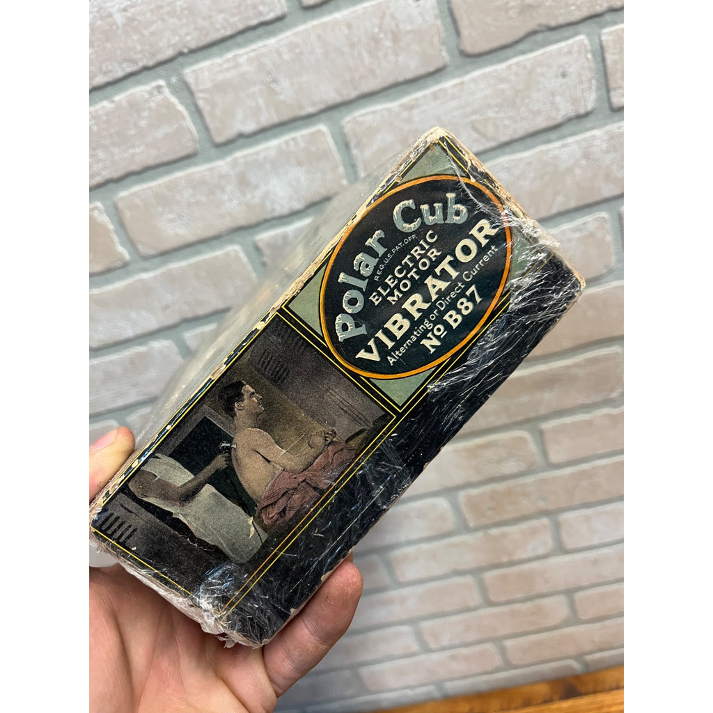 Vintage A.C. Gilbert 1920s Polar Cub Massager Electric - Box Graphics!