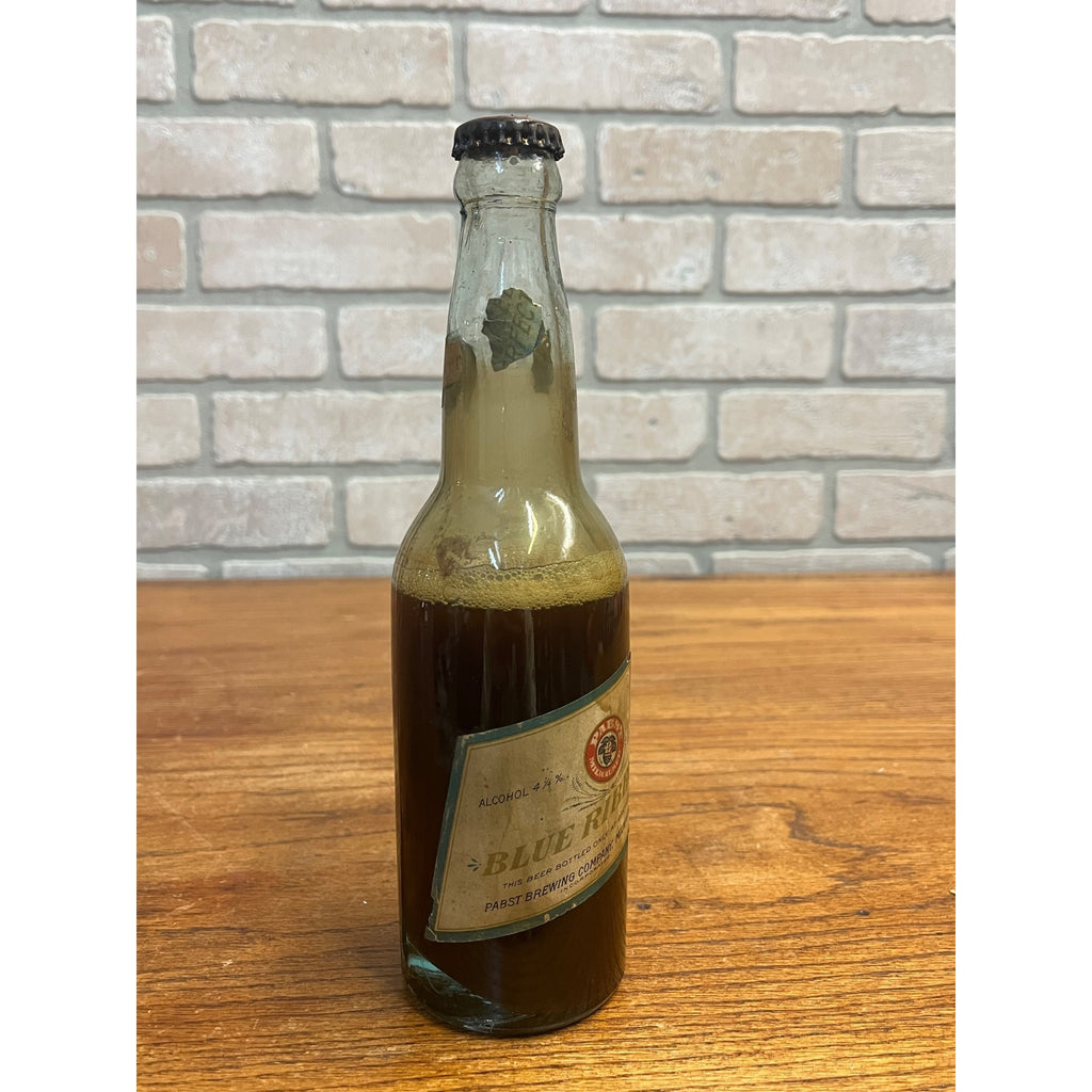 Pre-Prohibition Pabst Blue Ribbon Beer Milwaukee Brewing Wis Bottle Crown Top