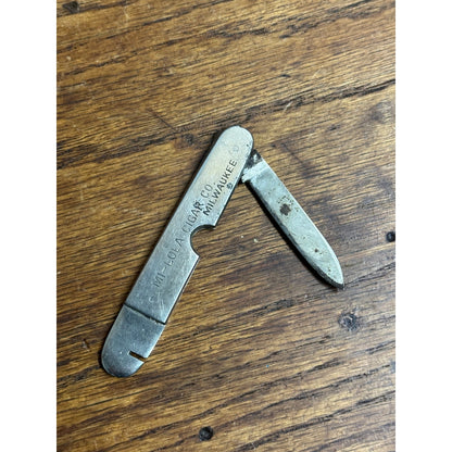 Vintage Mi Lola Cigar Co Milwaukee Pocket Cigar Cutter Pocket Knife Advertising