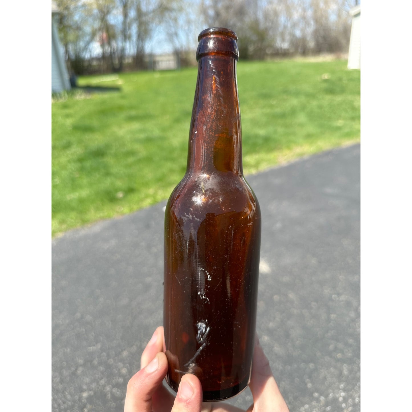 Vintage 1910s Upper Peninsula Brewing Co. Amber Brown Beer Bottle Michigan