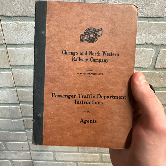 1950 Chicago Northwestern Railroad Passenger Traffic Dept. Instructions Booklet