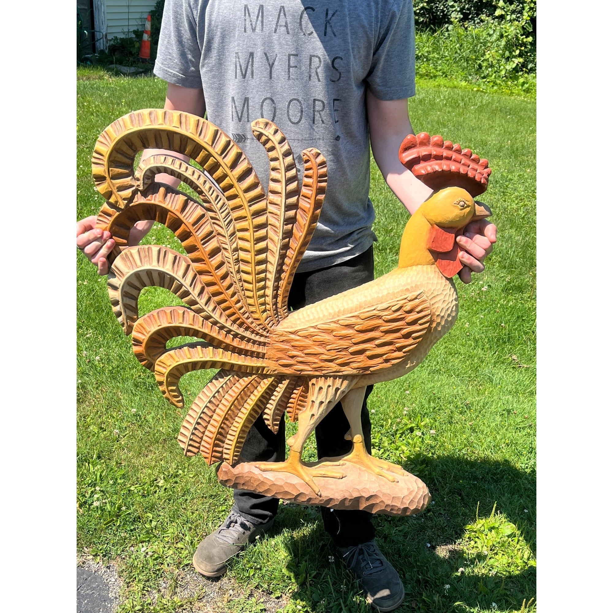 RARE Vintage Burwood Rooster Wall Plaque MCM Decor Mid-Century Modern Country Chicken Farm