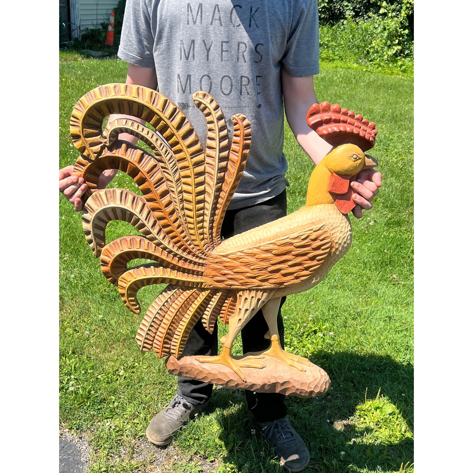 RARE Vintage Burwood Rooster Wall Plaque MCM Decor Mid-Century Modern Country Chicken Farm