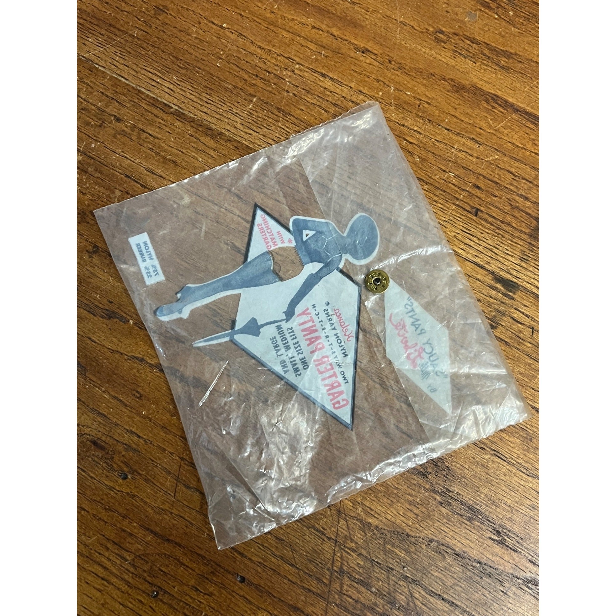 Vintage 1970s Women's Panty Garter Saucy Pants Liberte Store Package Only