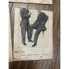 Vintage 1900s Friend Brothers Clothing Co Milwaukee WI Lot CUT Advertising Signs