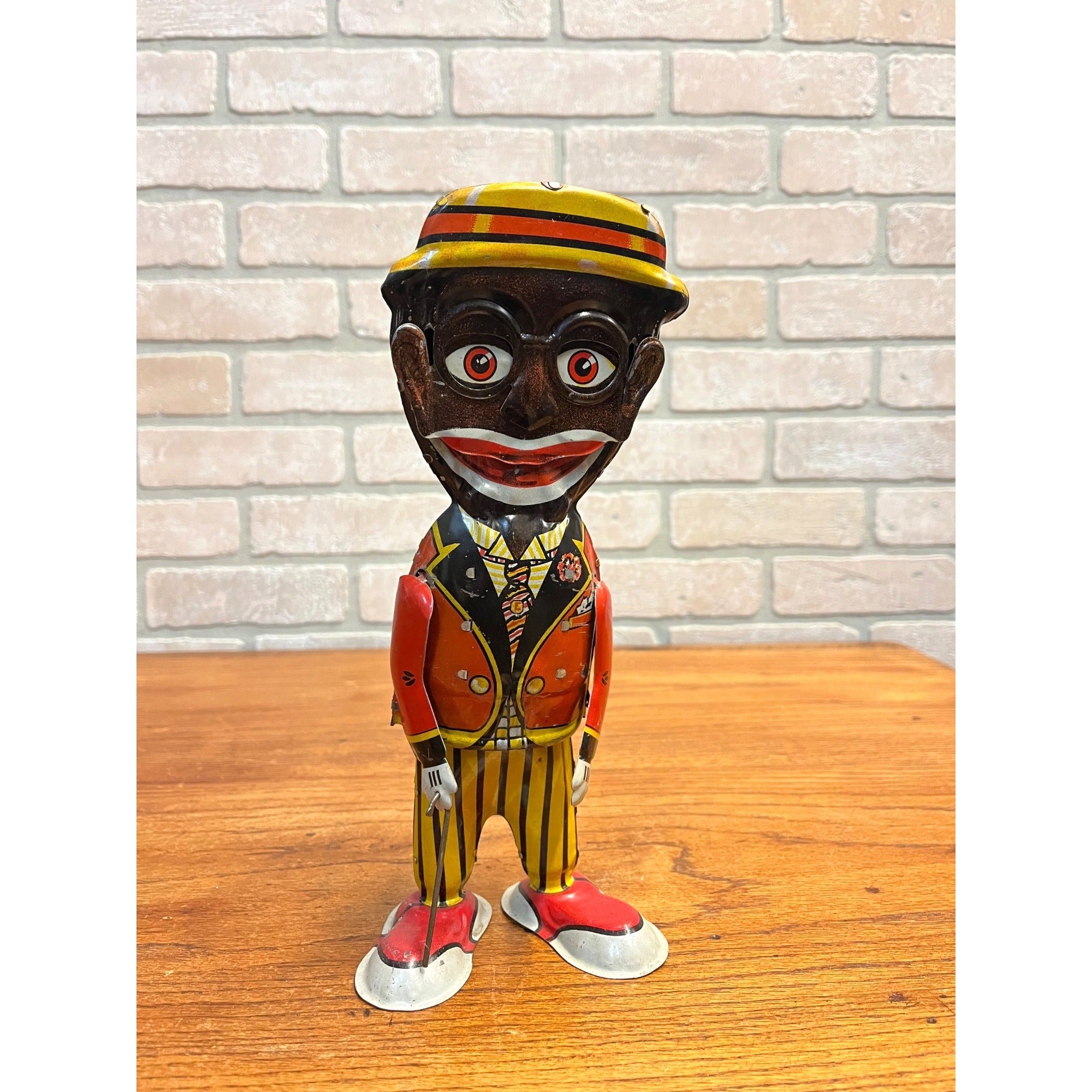 RARE Vintage Louis Marx & Co. Mammy's Boy Tin Litho Windup Walker Toy