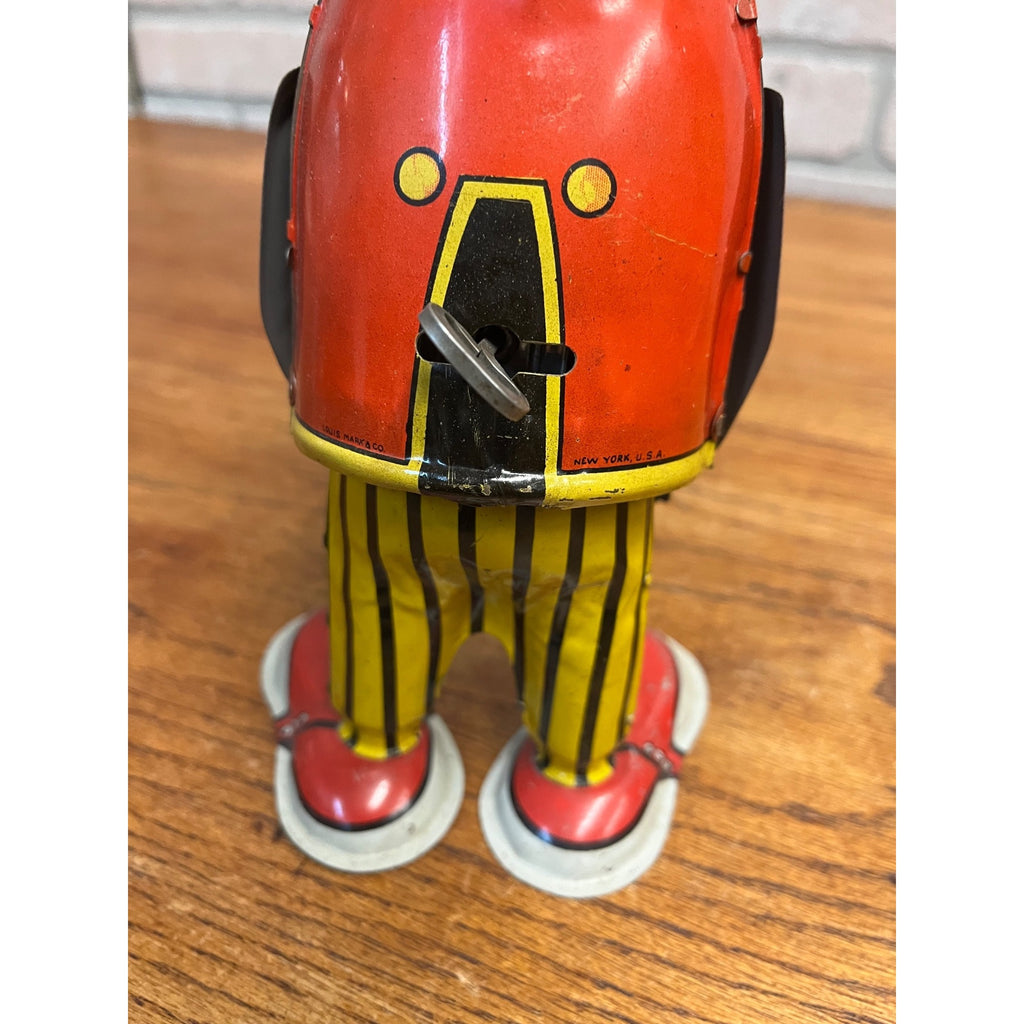 RARE Vintage Louis Marx & Co. Mammy's Boy Tin Litho Windup Walker Toy