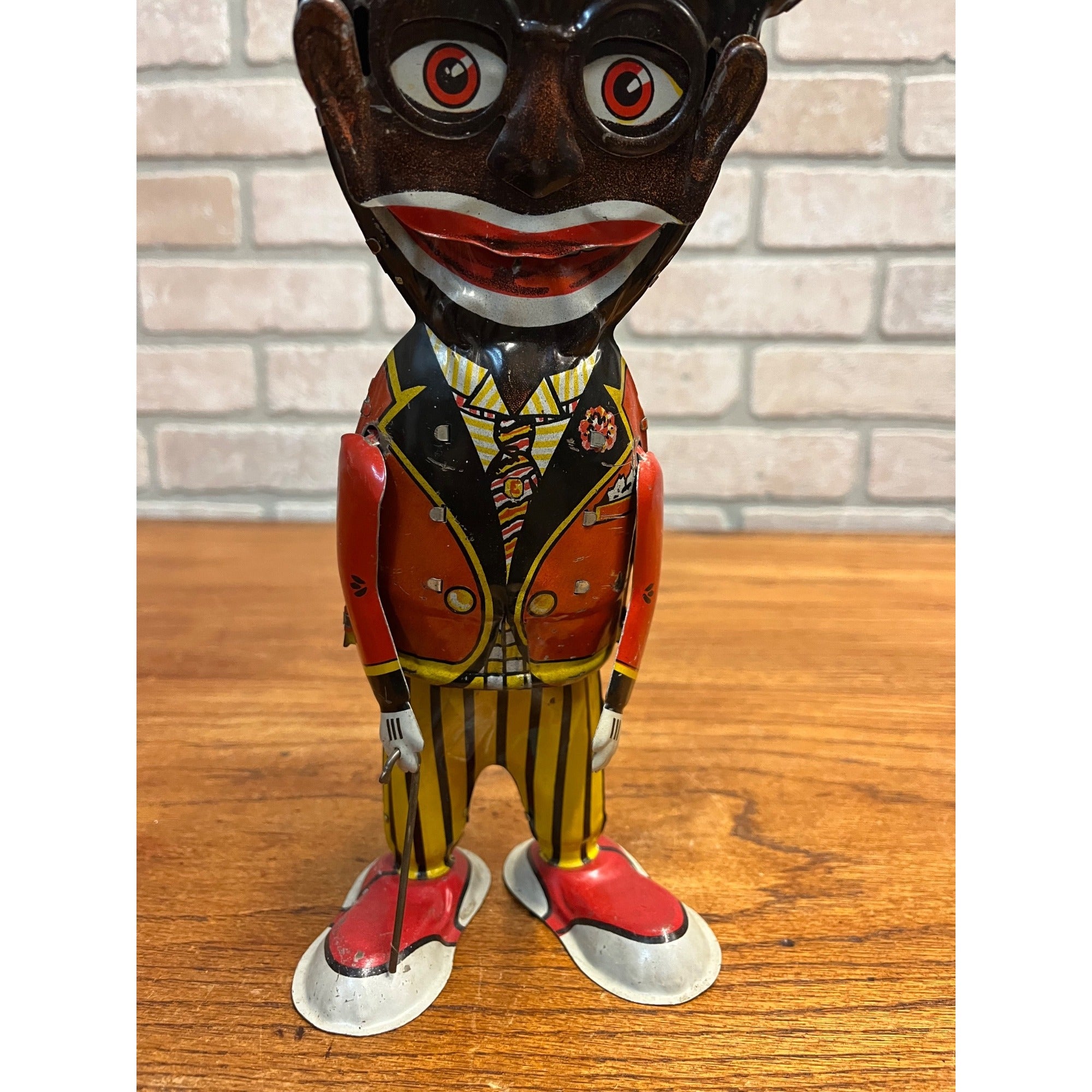 RARE Vintage Louis Marx & Co. Mammy's Boy Tin Litho Windup Walker Toy