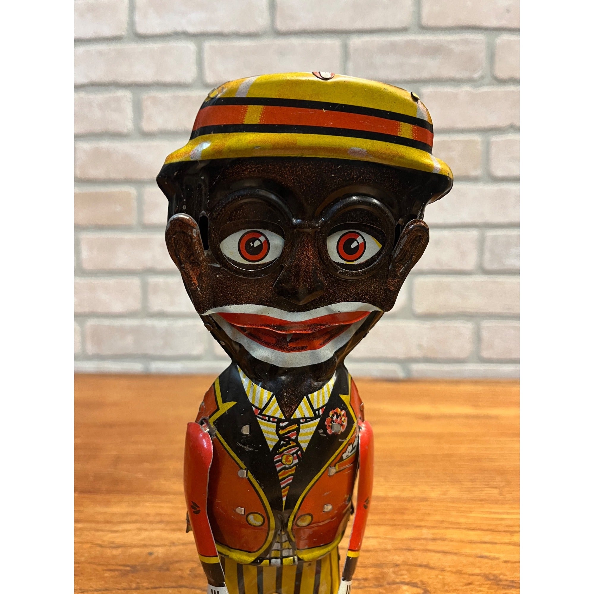 RARE Vintage Louis Marx & Co. Mammy's Boy Tin Litho Windup Walker Toy