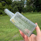 Planter Rye Whiskey bottle Ullman Cincinnati Antique 1900s Clear