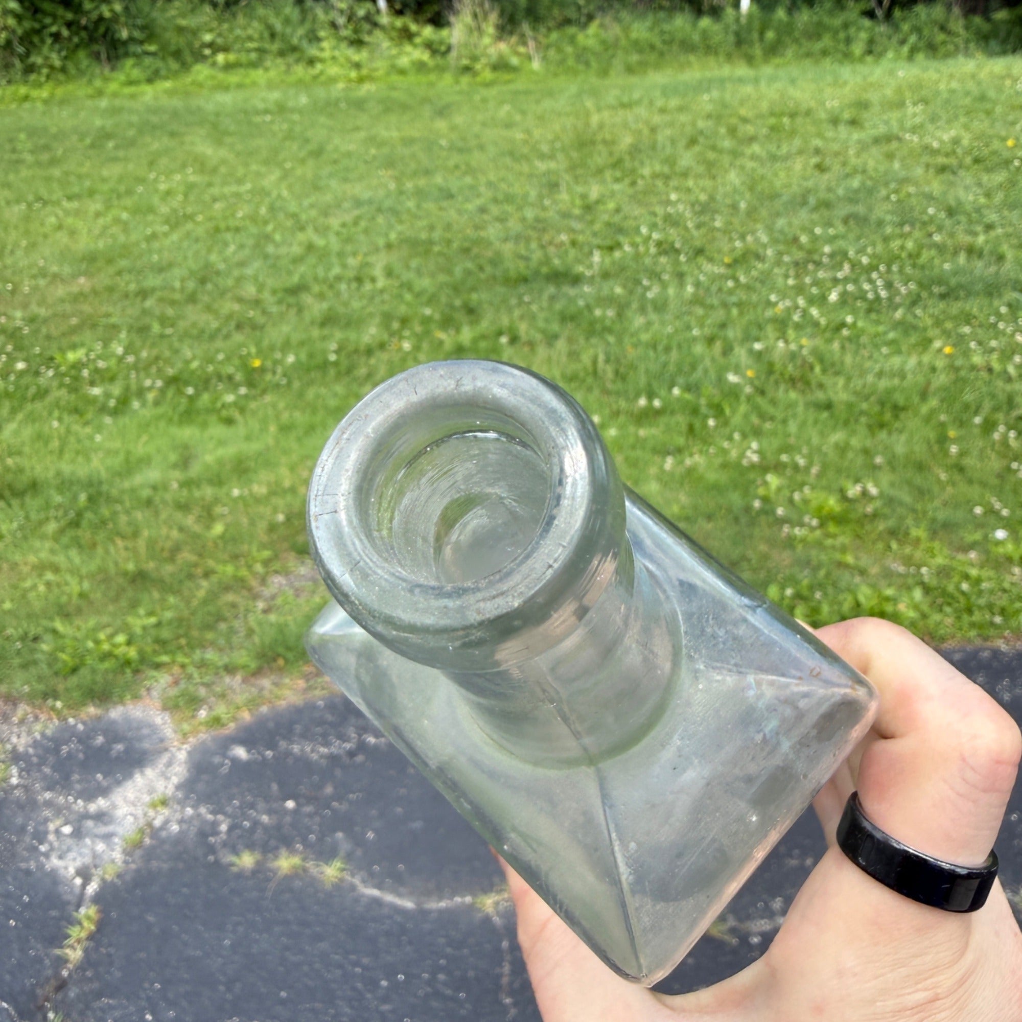 Planter Rye Whiskey bottle Ullman Cincinnati Antique 1900s Clear