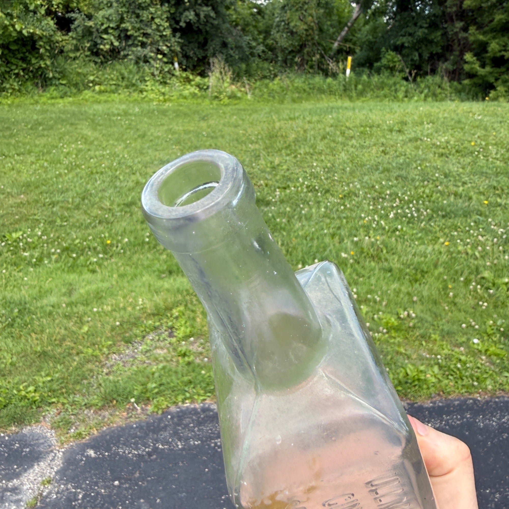 Planter Rye Whiskey bottle Ullman Cincinnati Antique 1900s Clear