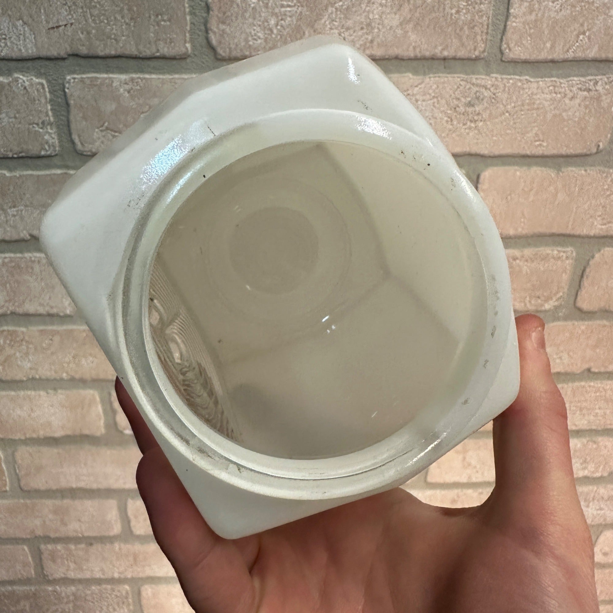 Vintage Art Deco Milk Glass STAR Lamp Wall Light Fixture Sconce Shade Globe