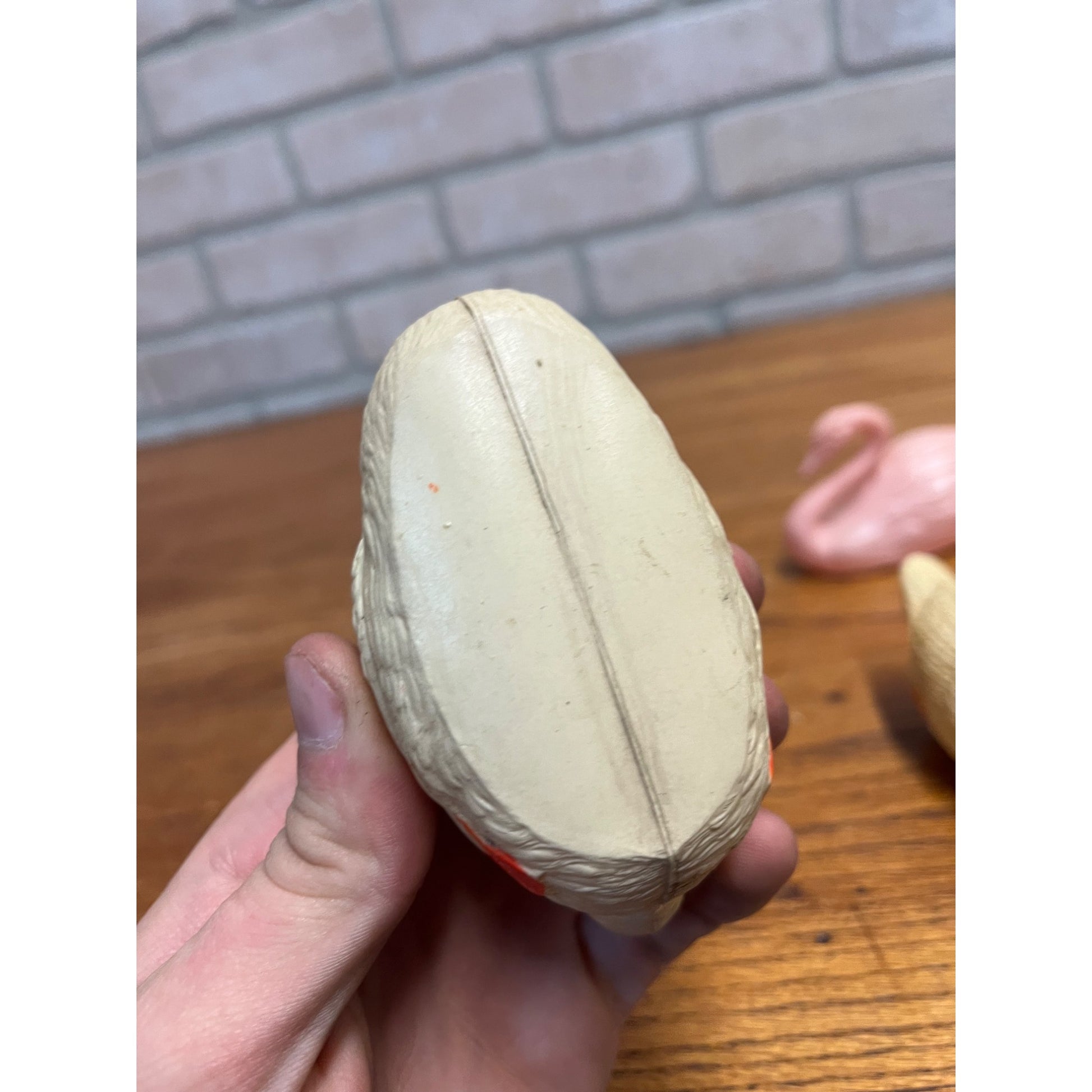 Vintage Swans Celluloid Toy Christmas Putz Decoration Ornaments Lot (3)