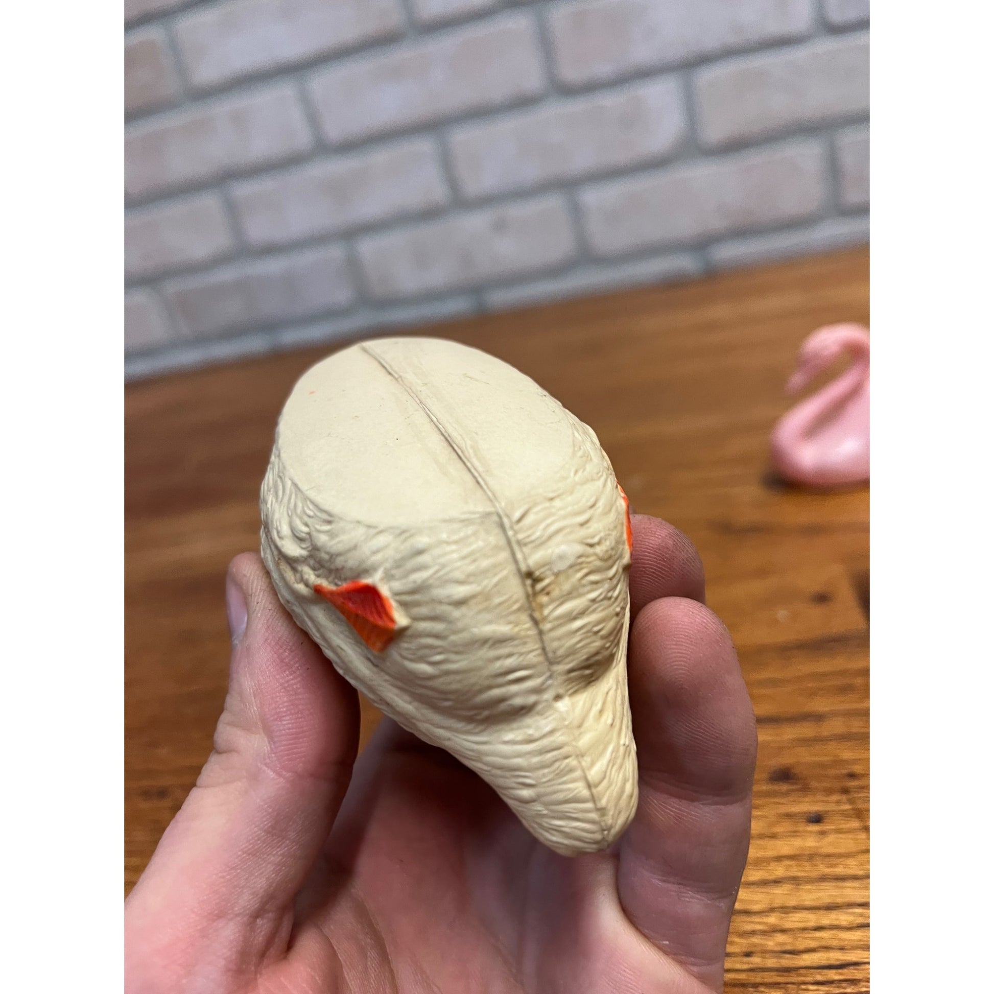 Vintage Swans Celluloid Toy Christmas Putz Decoration Ornaments Lot (3)