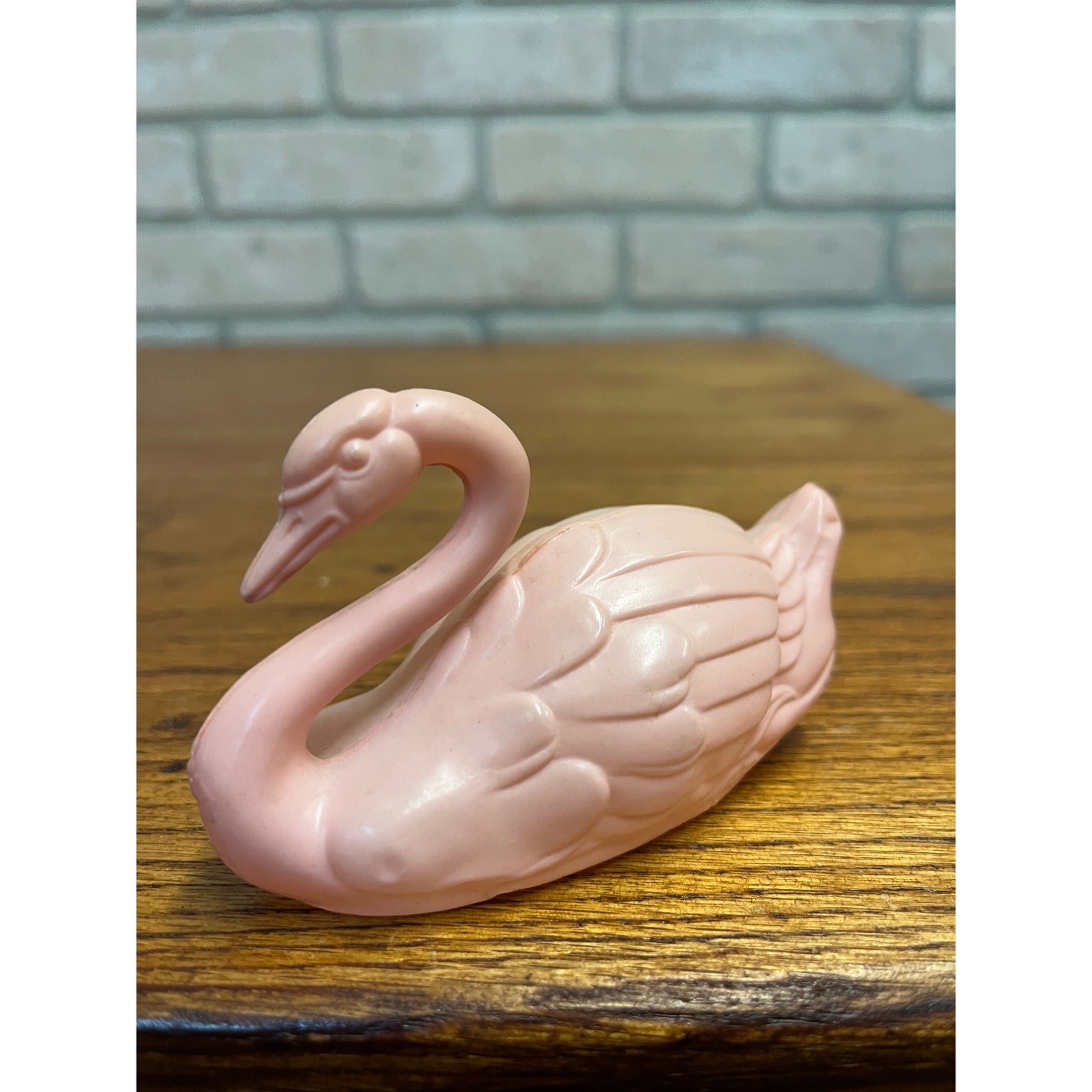 Vintage Swans Celluloid Toy Christmas Putz Decoration Ornaments Lot (3)