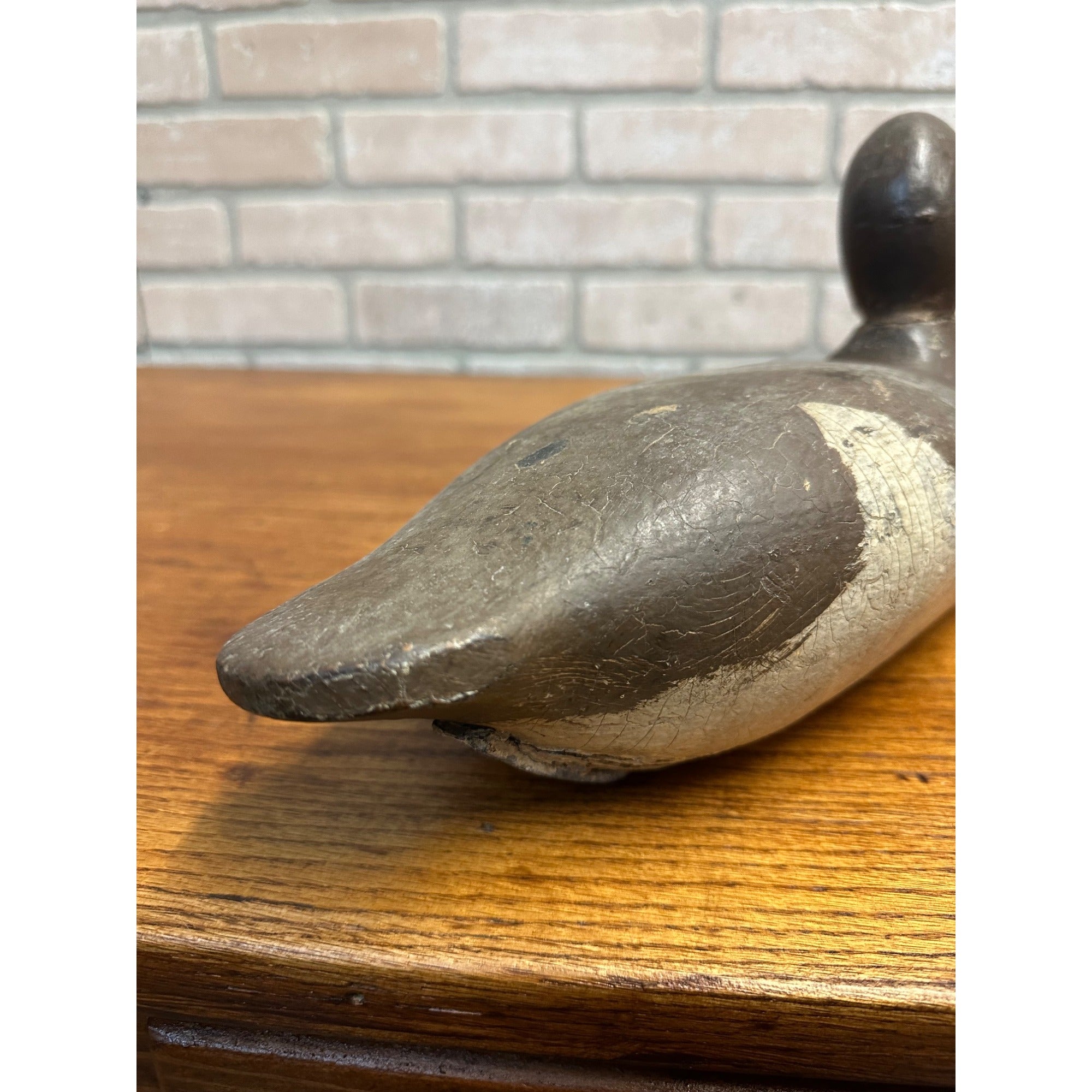 Original Mason Bluebill Hen Wood Decoy Glass Eye Third Grade Repaint