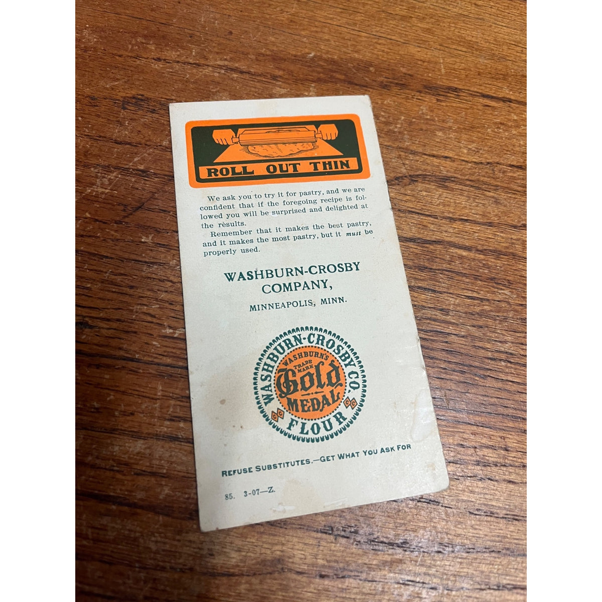 Vintage Washburn Crosby's Gold Medal Flour Advertising Brochure w/ Recipes