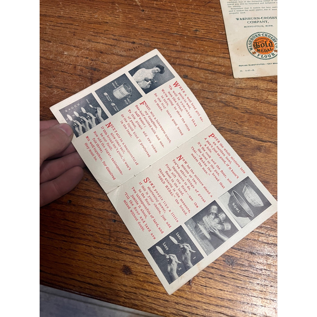 Vintage Washburn Crosby's Gold Medal Flour Advertising Brochure w/ Recipes
