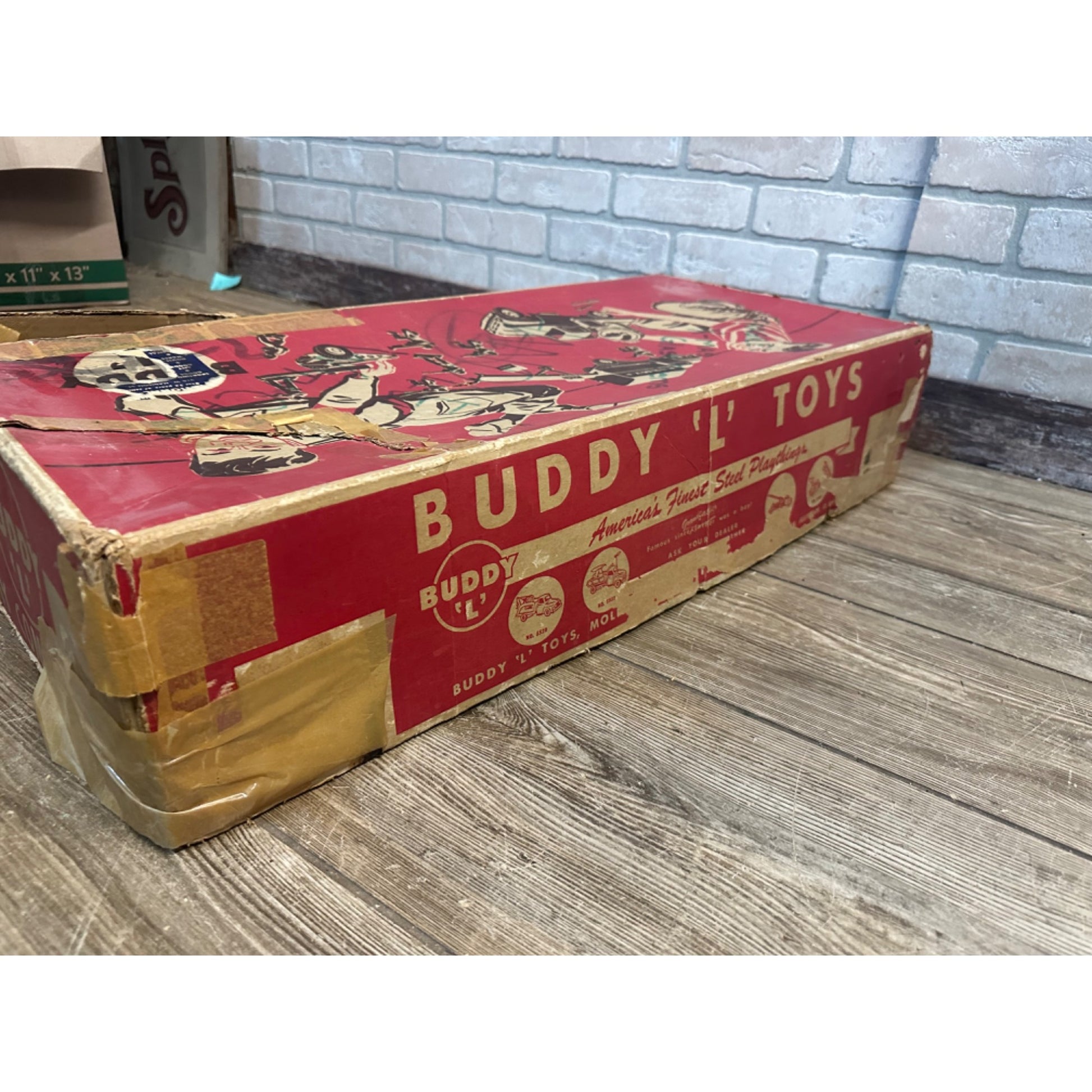 ORIGINAL VINTAGE 1950'S BUDDY L ARMY TRUCK SET 5560 CARDBOARD BOX ONLY