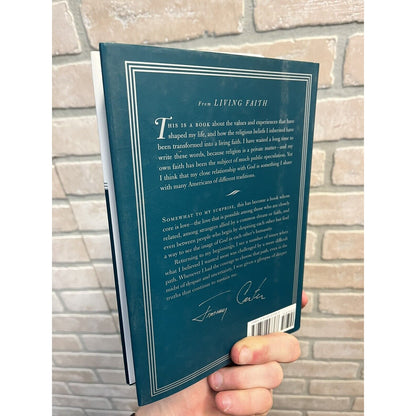 Jimmy Carter SIGNED "Living Faith" Hardcover Book Autographed